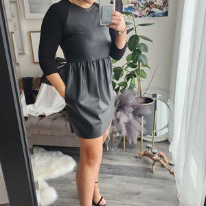 NWT Zara Faux Leather Dress